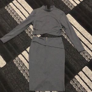 Guess skirt and cropped shirt